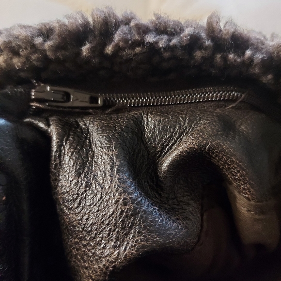 Men's Asos Bomber Leather Jacket - Picture 10 of 15